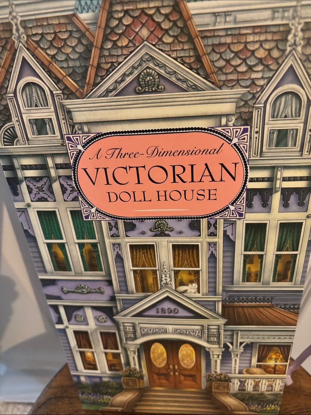 Victorian Doll House 3D Book Lavender & Pink